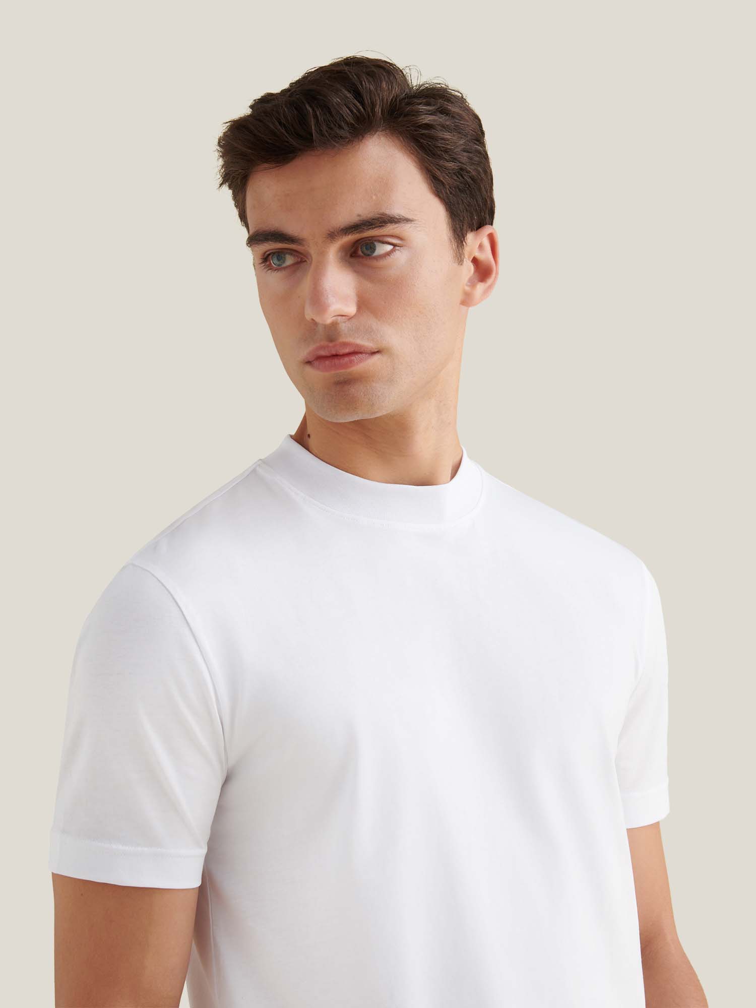 Mercerised Cotton T-Shirt Bright White