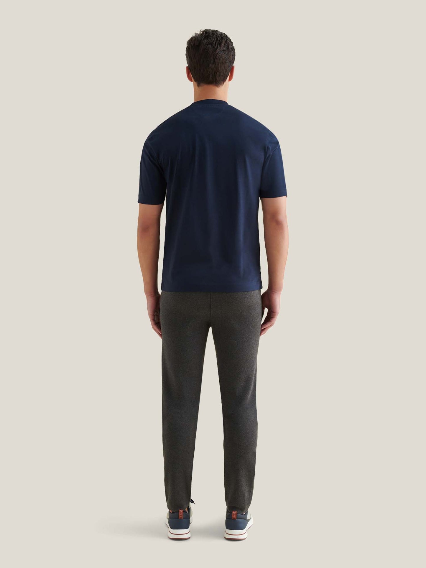Mercerised Cotton T-Shirt Dark Sapphire Navy