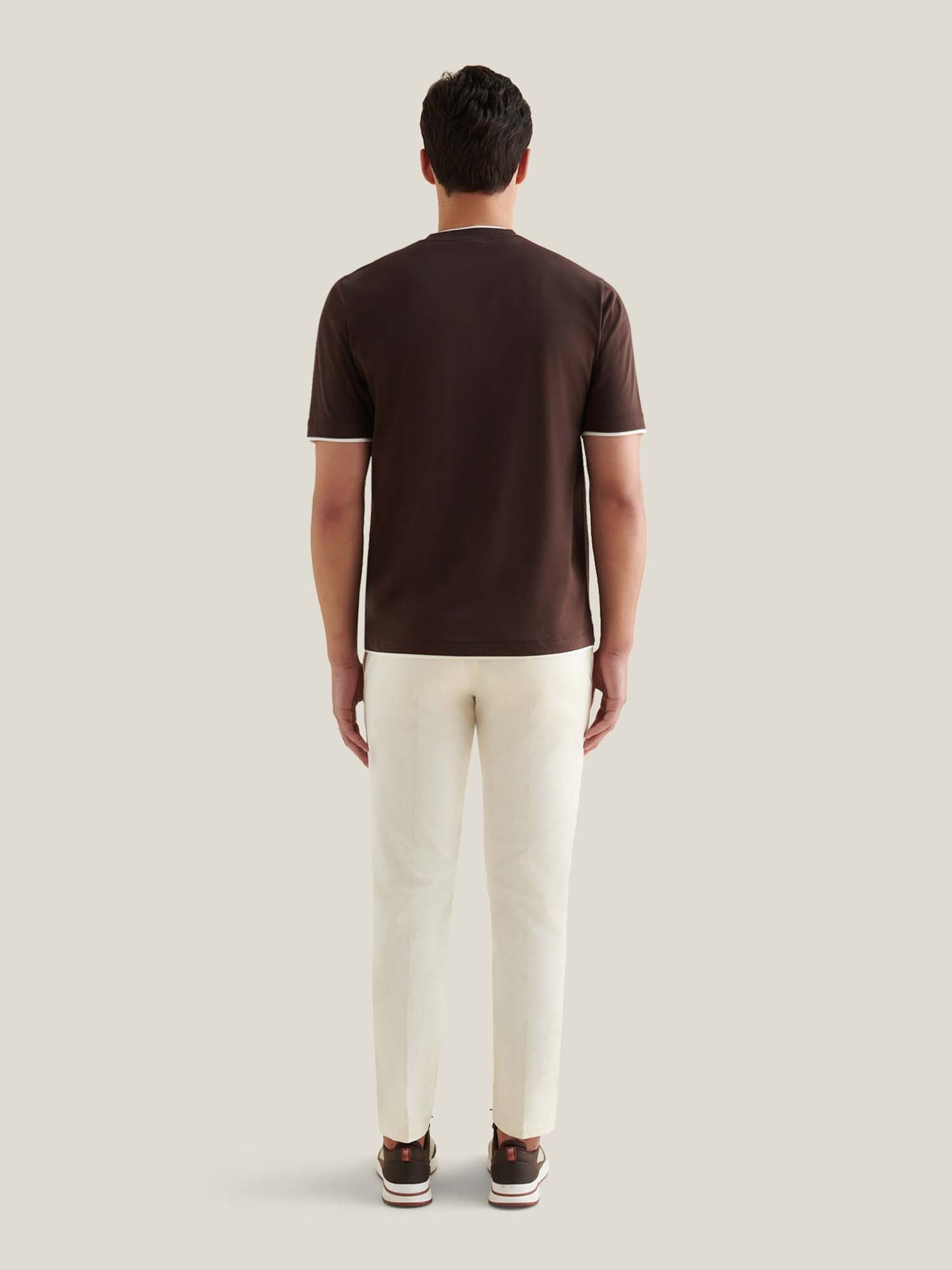 Double Layer Mercerised Cotton T-Shirt Java