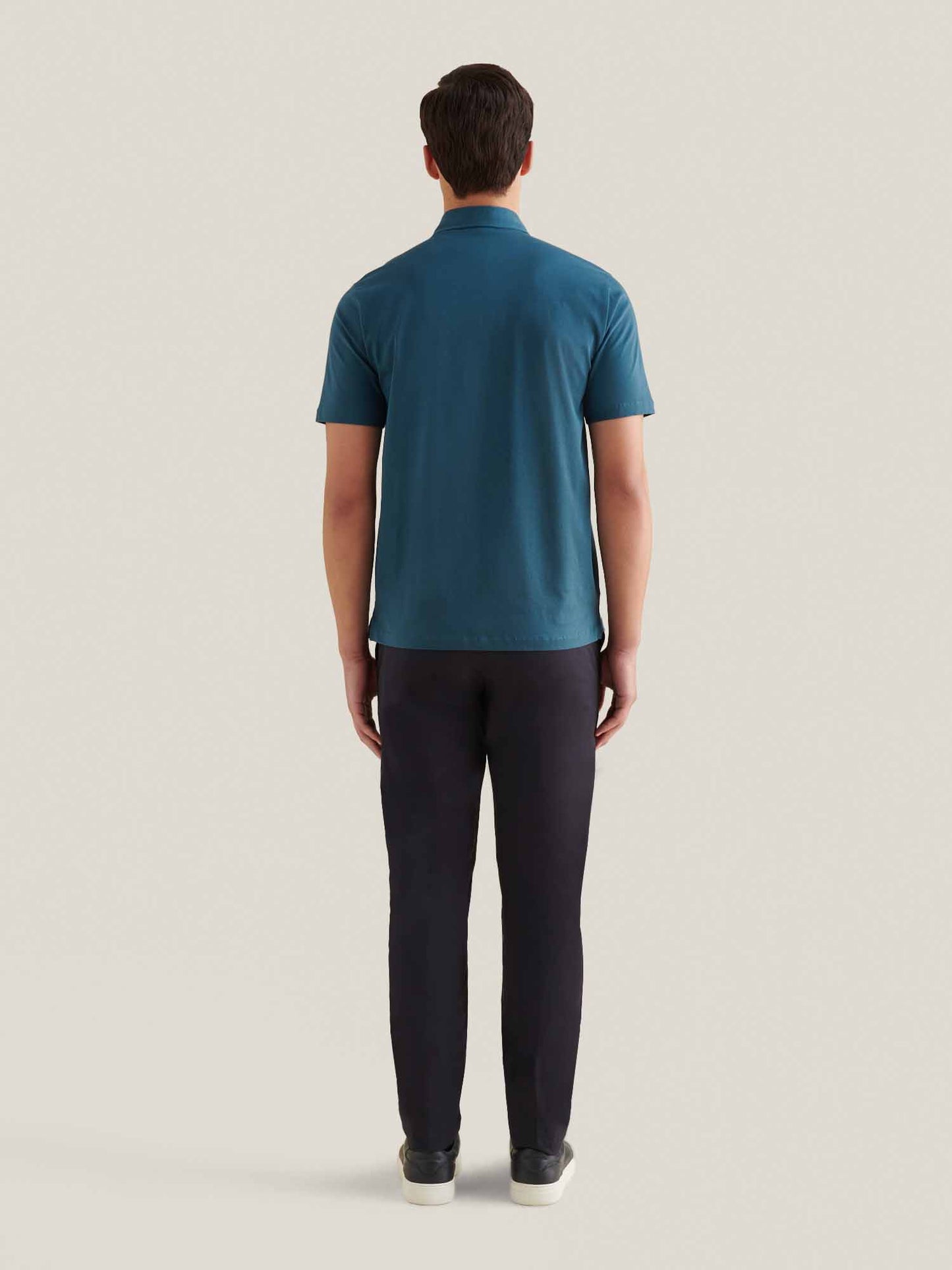 Mercerised Cotton Polo Shirt Stargazer