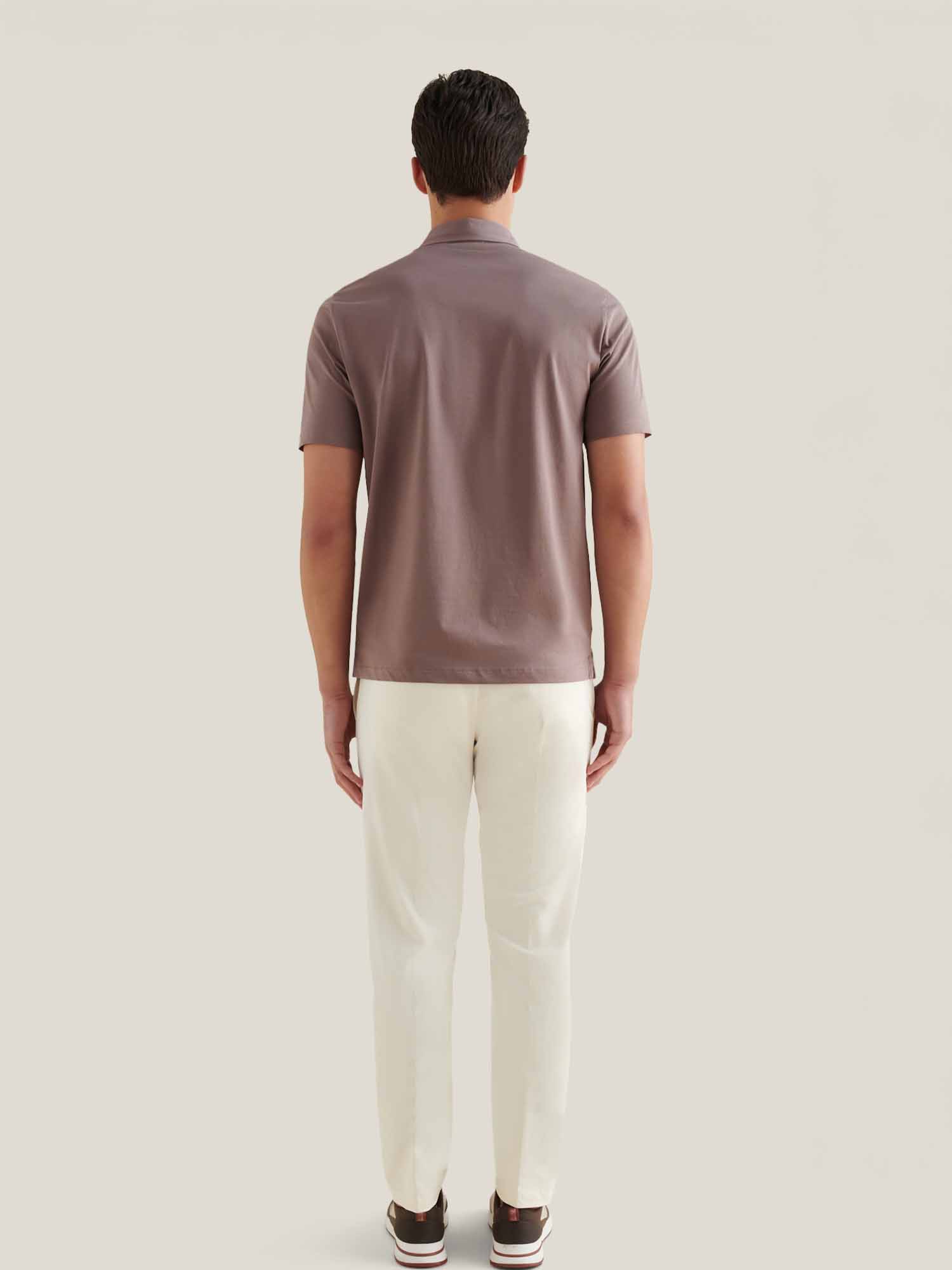 Mercerised Cotton Polo Shirt Iron