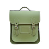 Handmade Leather City Backpack - Sage Green