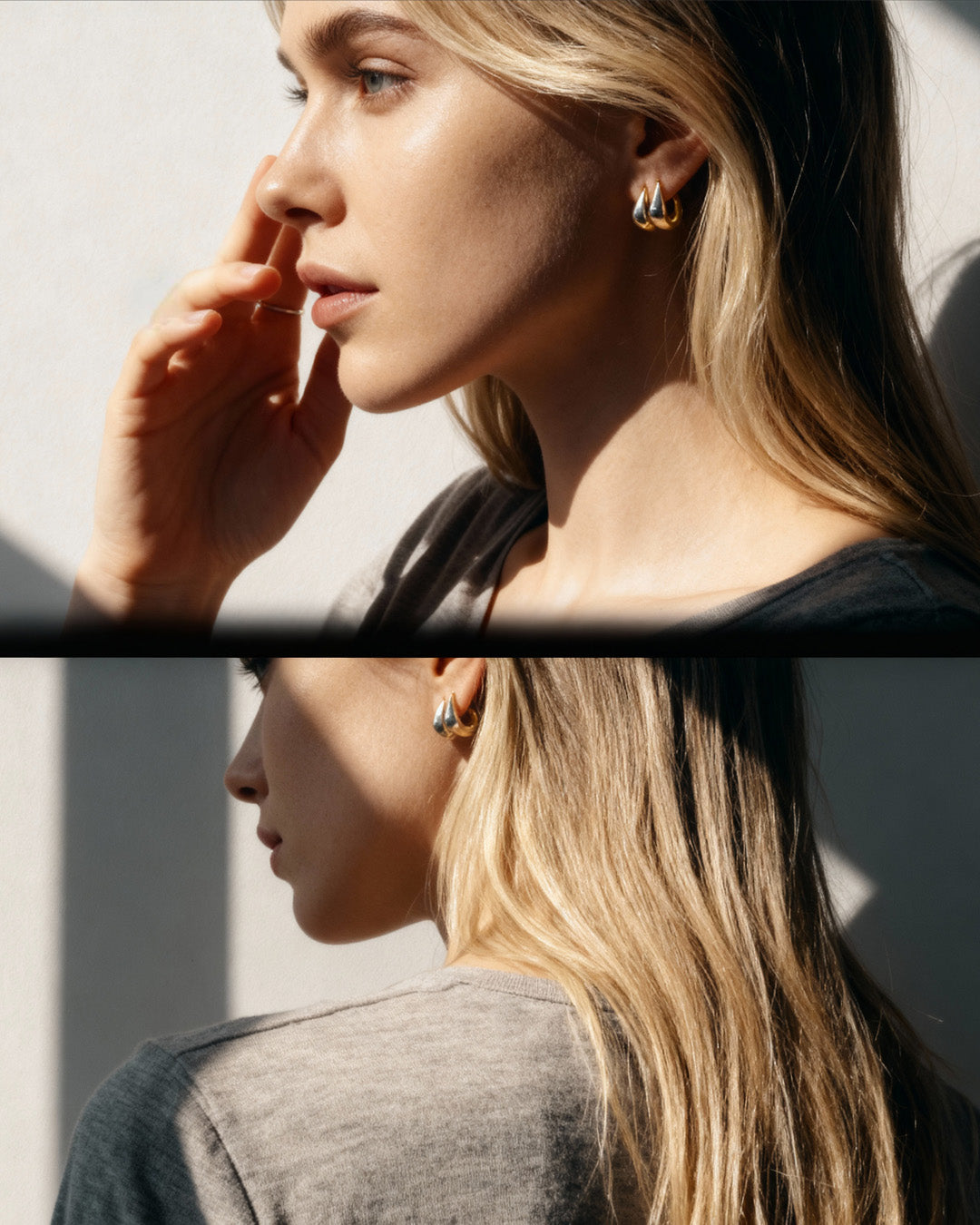 Seren Small Hoops | Gold Vermeil