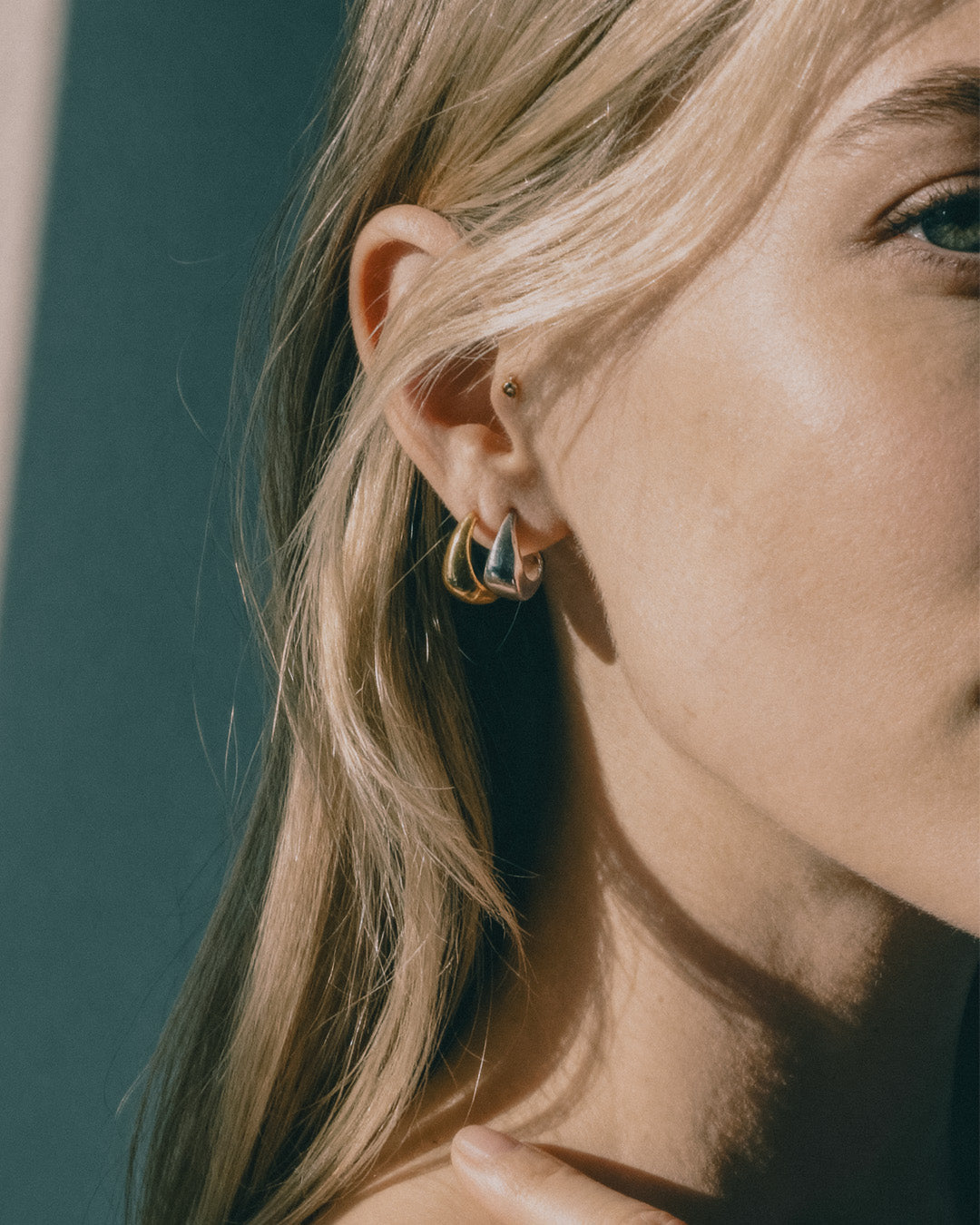 Seren Small Hoops | Sterling Silver