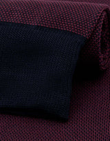 Maroon Birds Eye Cotton Socks