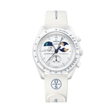 Swatch x Omega Bioceramic Moonswatch Mission to Earthphase – Moonshine Gold (SO33W701L) - 'COLD MOON'