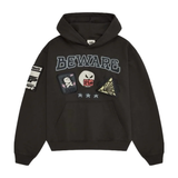 Broken Planet Market Beware Hoodie - Soot Black