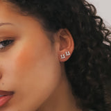 Laila 11:11 Stud Earrings | Silver