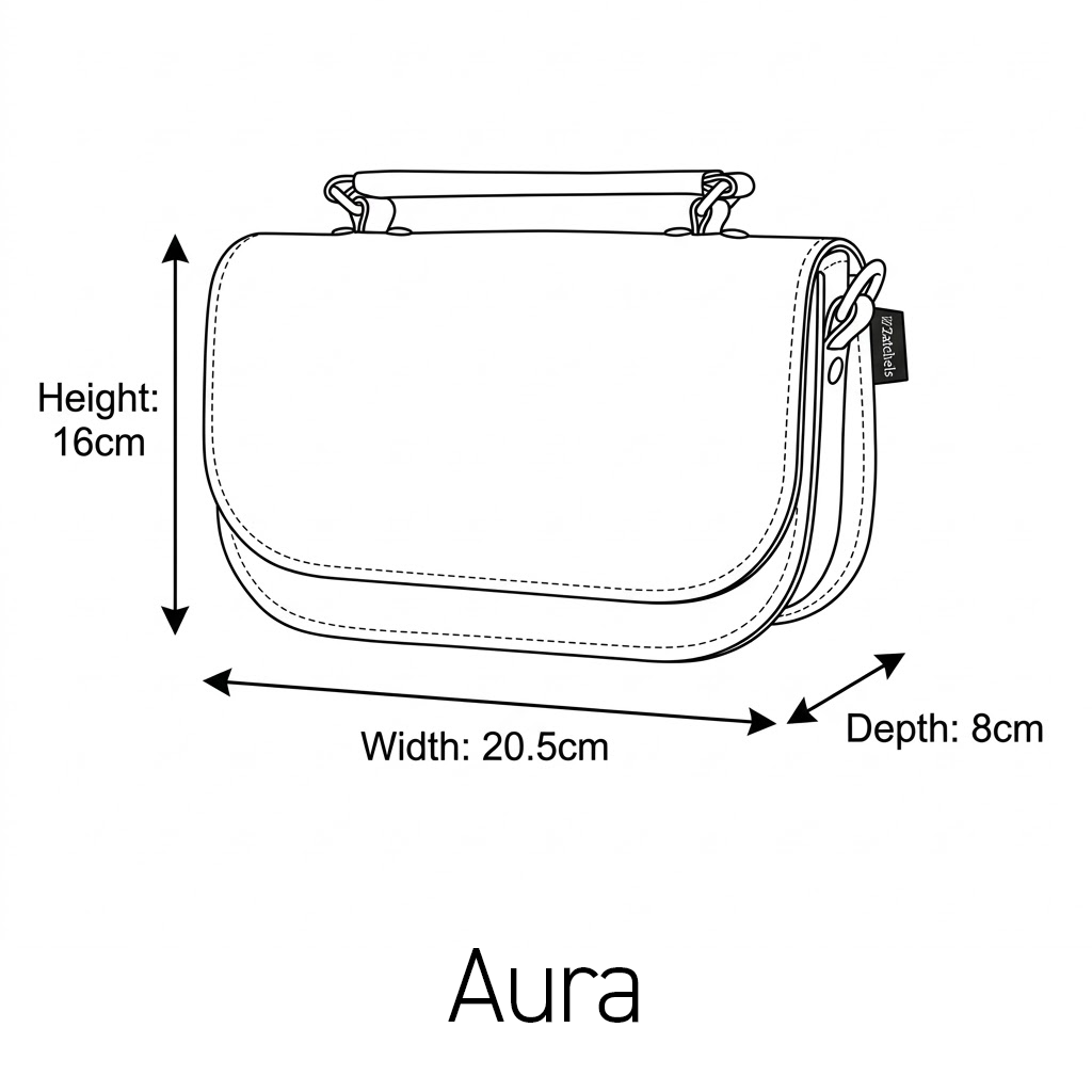 Aura Handmade Leather Bag - Cream