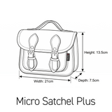 Handmade Leather Micro Satchel - Pastel Kaleidoscope