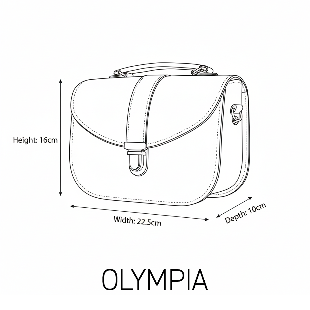 Olympia Handmade Leather Bag - Chestnut