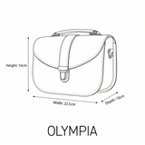Olympia Handmade Leather Bag - Ghost Grey
