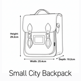 Handmade Leather City Backpack - British Edit
