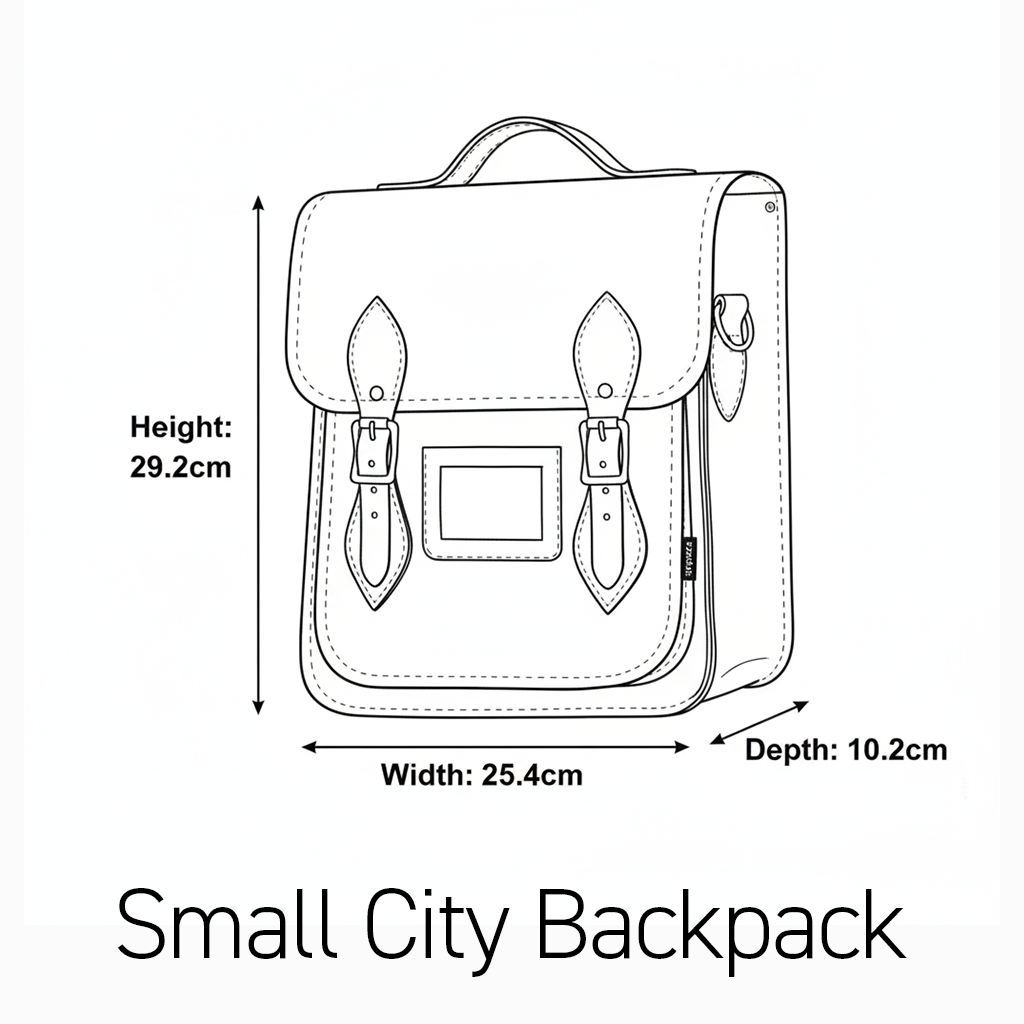 Handmade Leather City Backpack - British Edit