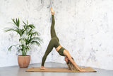 High Waisted Leggings - Earth Khaki