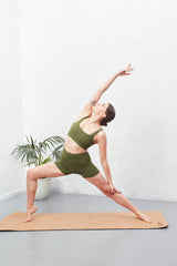 Short Biker Shorts - Earth Khaki