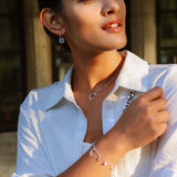 Ariya Moon & Star Charm Necklace | Silver