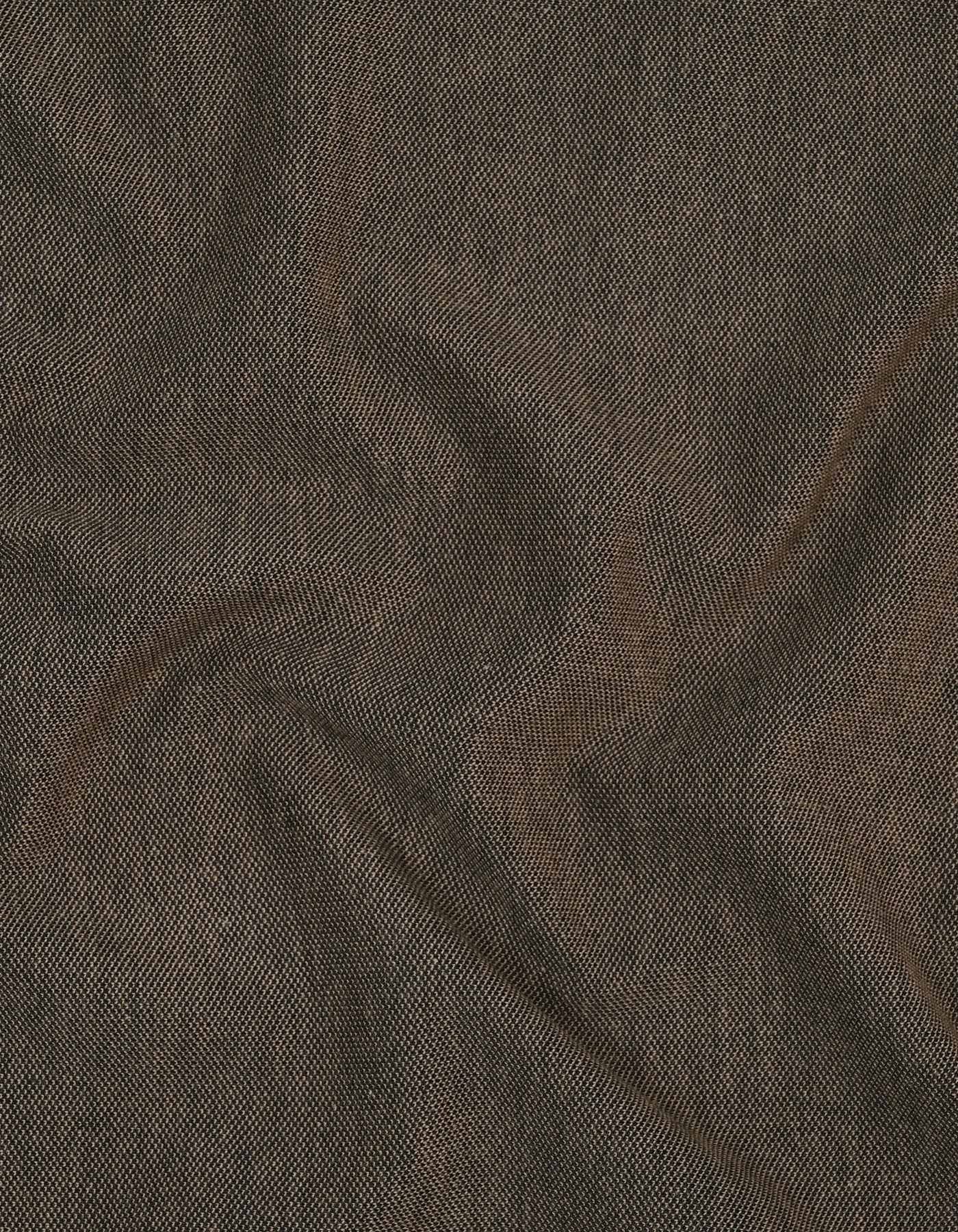 Band Collar Polo Shirt – Camel