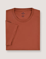 Rust Plain Cotton T-Shirt