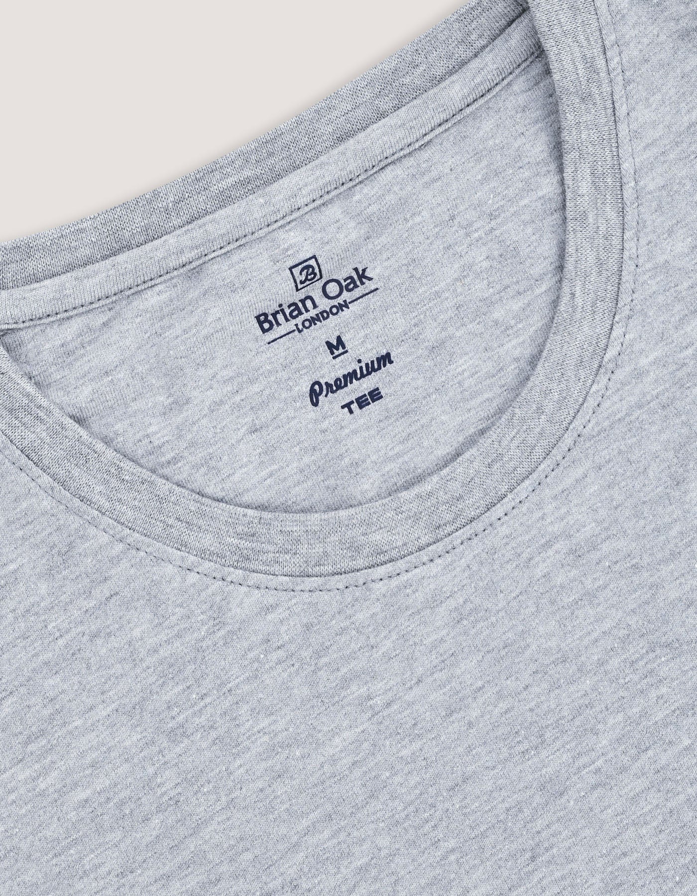 Heather Grey Premium Cotton Tee