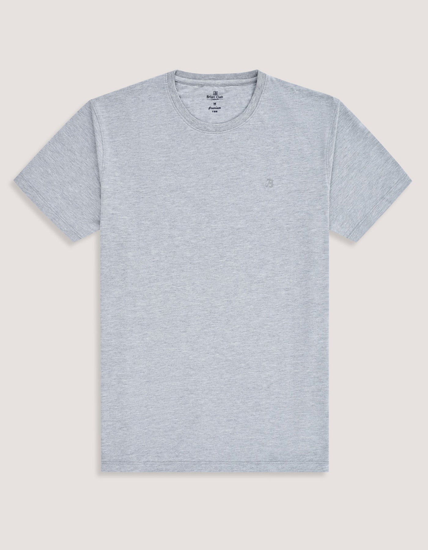 Heather Grey Premium Cotton Tee