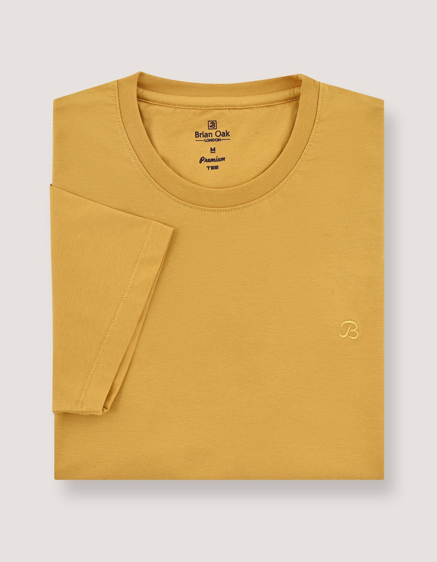 Premium Plain Mustard T-Shirt