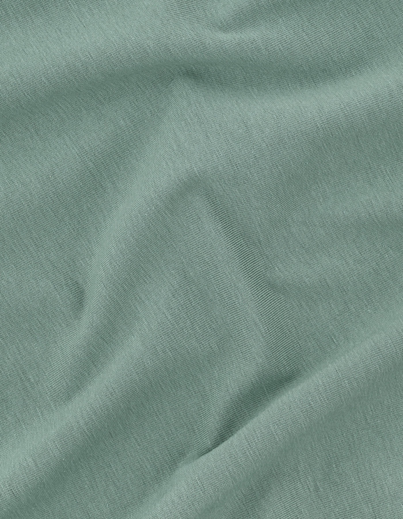 Premium Cotton T-Shirt – Moss Green