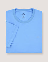 Premium Cotton T-Shirt – Sky Blue
