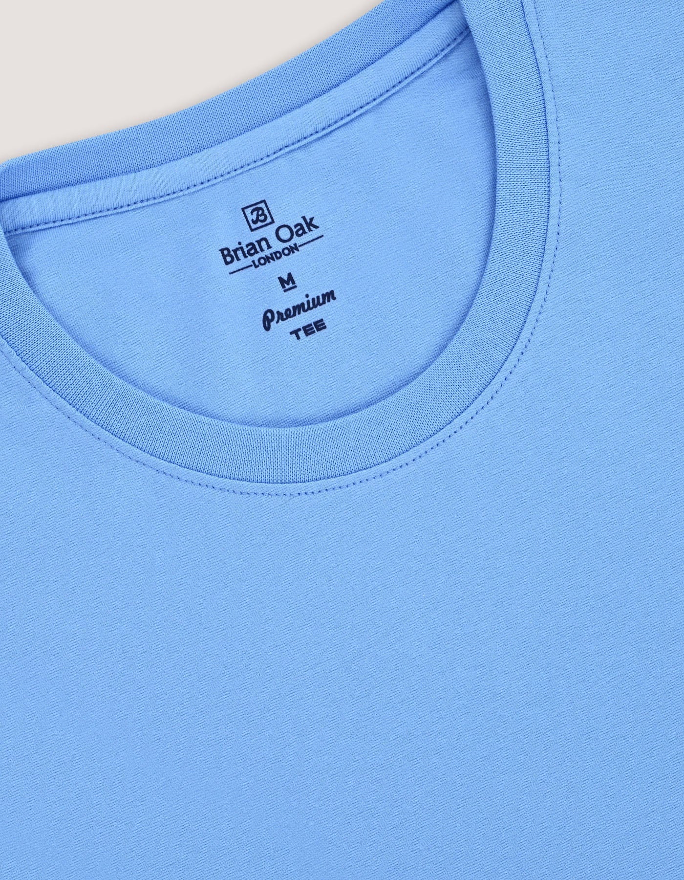 Premium Cotton T-Shirt – Sky Blue
