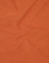 Fiery Rust Textured Cotton T-Shirt