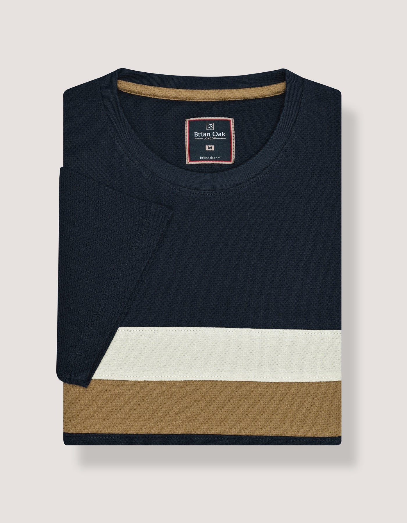 Navy Contrast Stripe T-Shirt