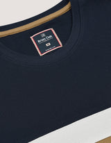 Navy Contrast Stripe T-Shirt