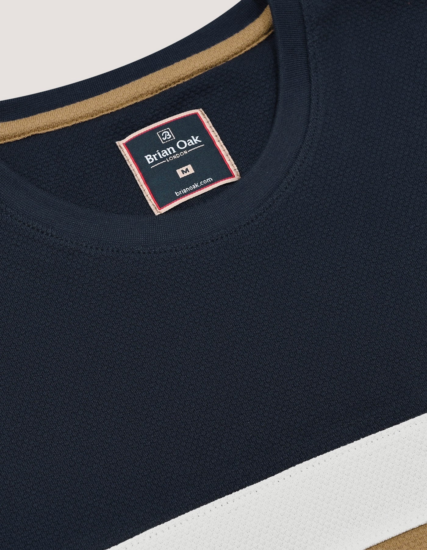 Navy Contrast Stripe T-Shirt