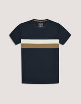 Navy Contrast Stripe T-Shirt