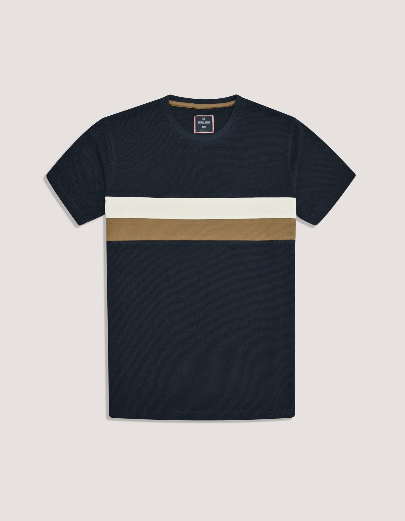 Navy Contrast Stripe T-Shirt