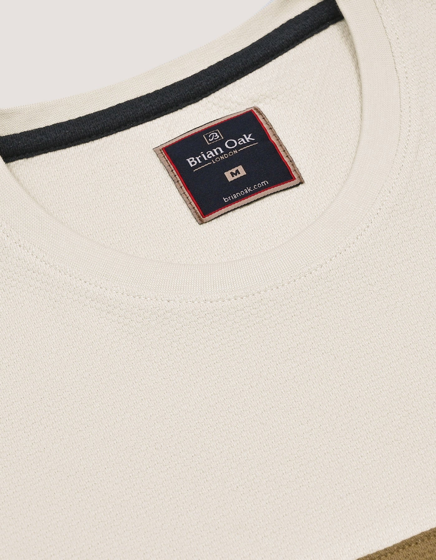Off White Contrast Stripe T-Shirt