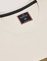 Off White Contrast Stripe T-Shirt