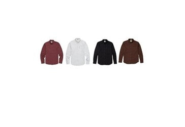Ben Sherman Men's  Long Sleeve Organic Cotton Oxford Shirt 2XL to 5XL, 4 Colours