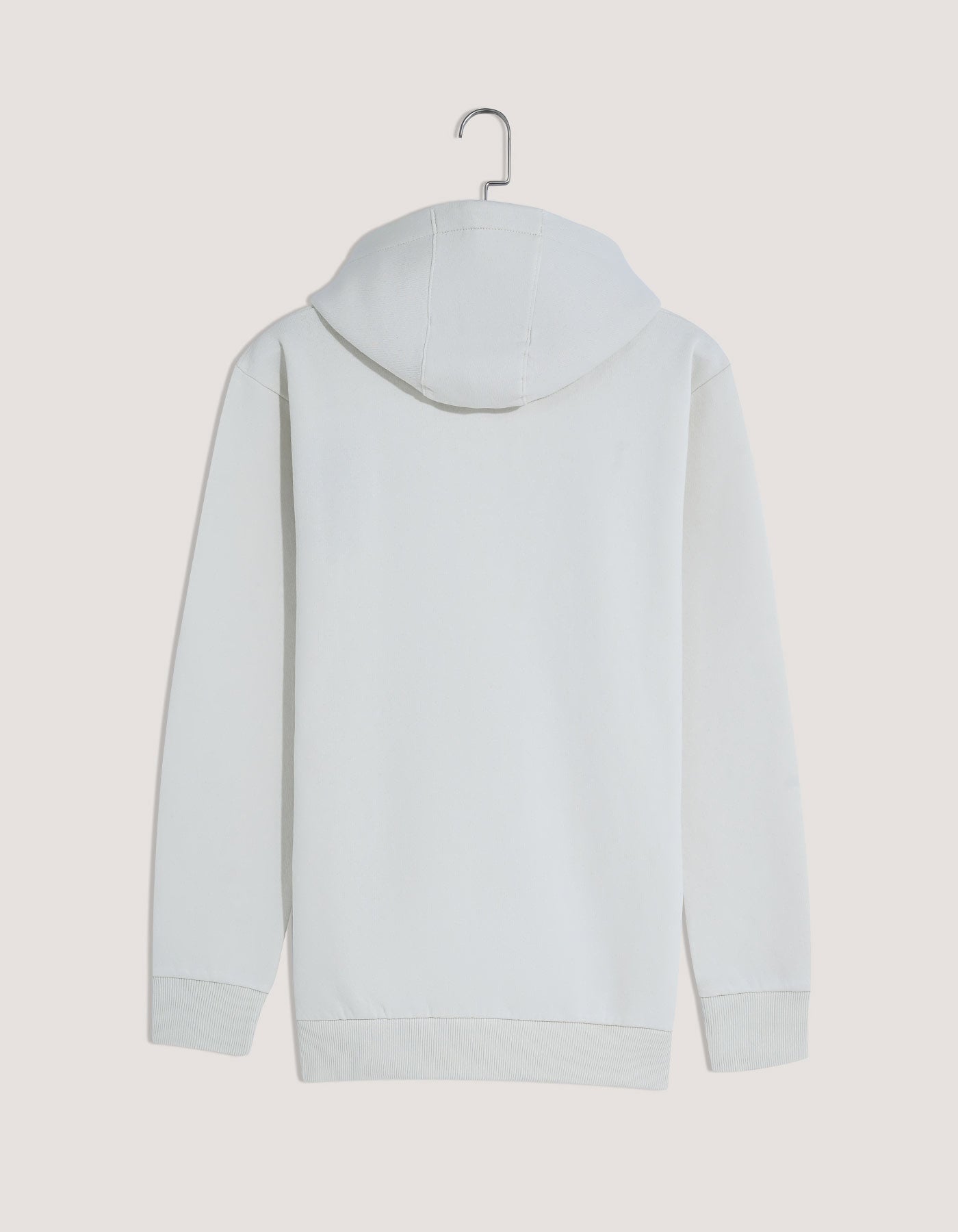 Off White Fleece Pullover Hoodie
