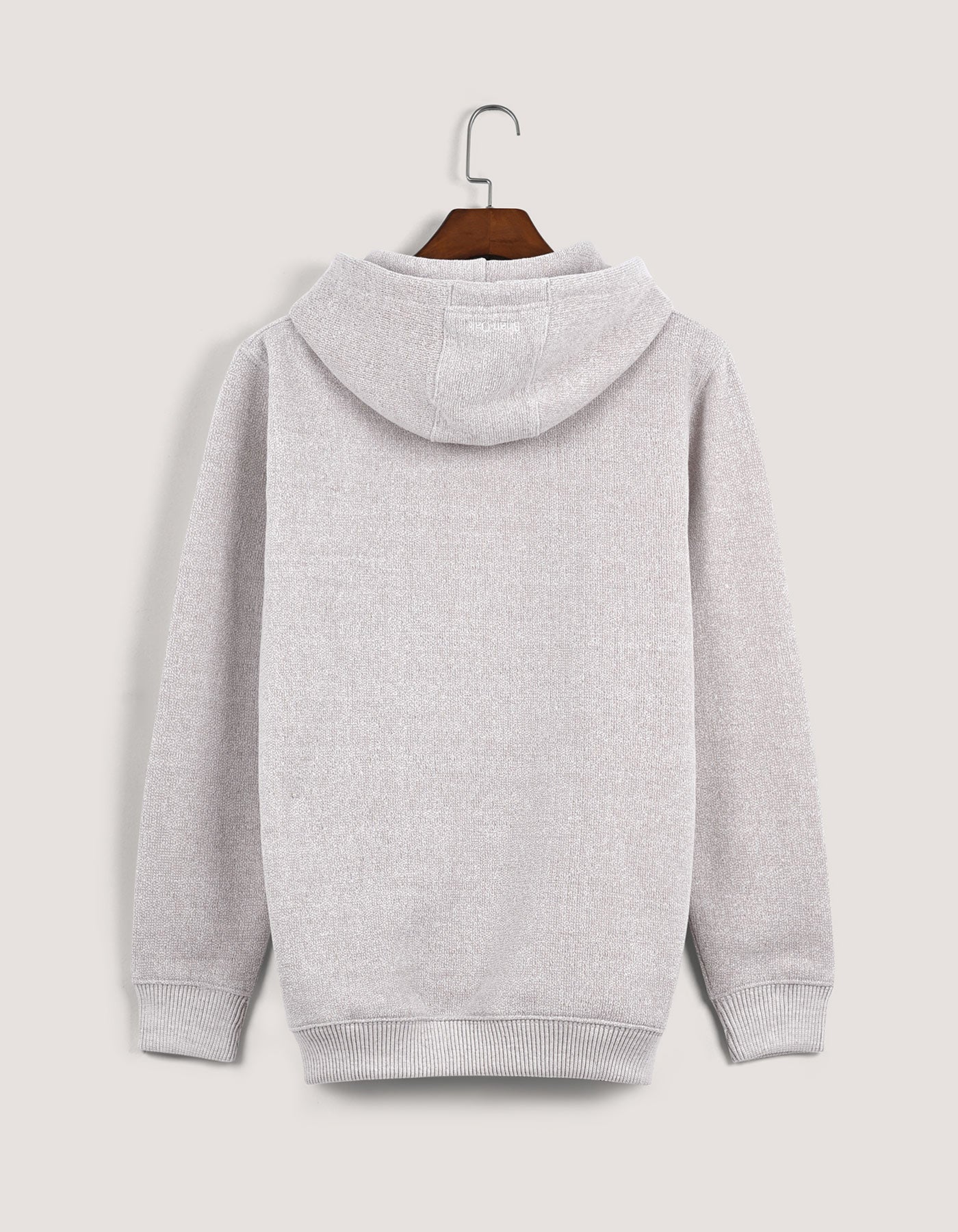 Beige Textured Pullover Nantucket Hoodie