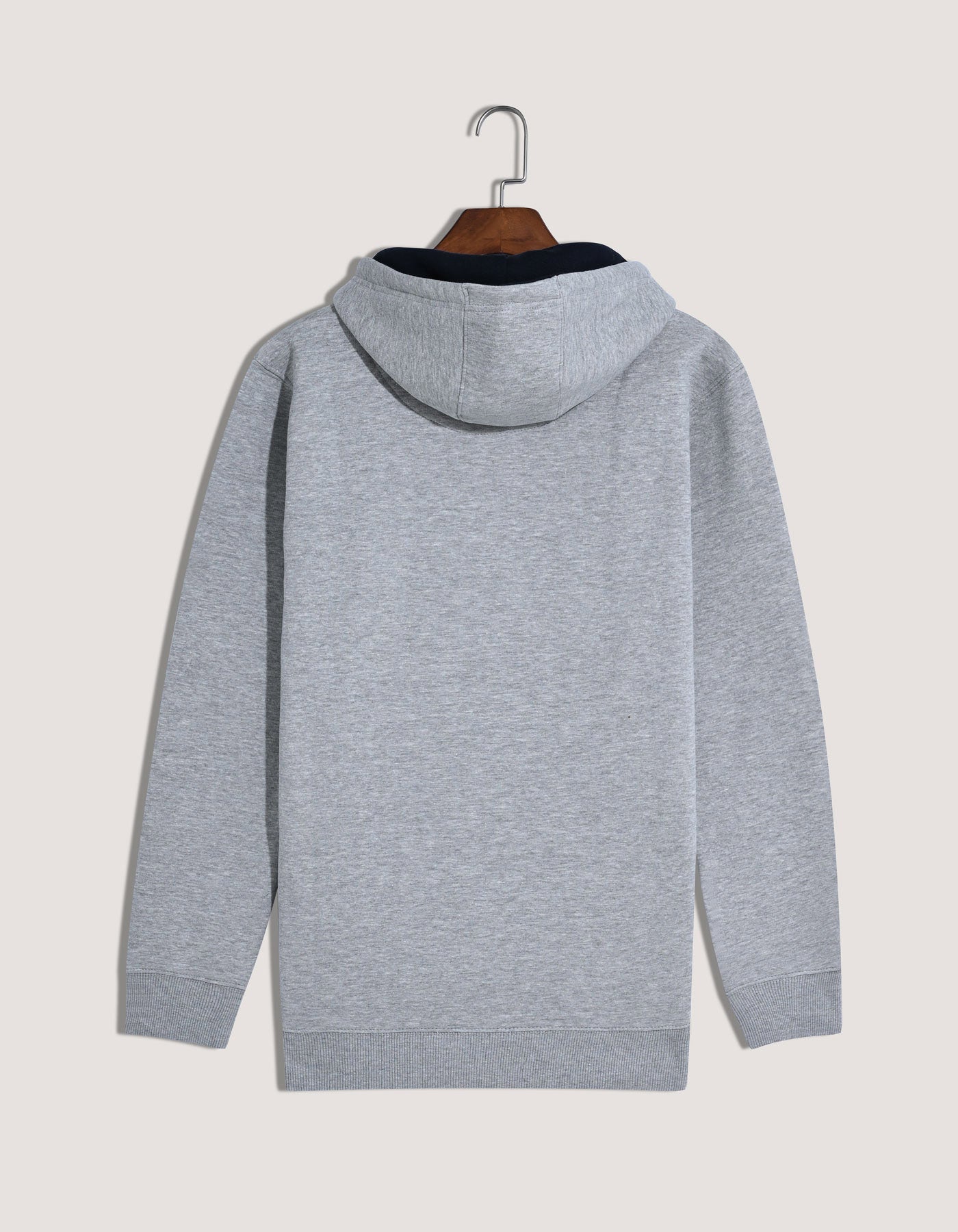 Heather Grey Pullover Fleece Hoodie