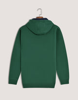 British Green Plain Pullover Fleece Hoodie