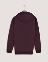 Maroon Plain Fleece Pullover Hoodie
