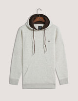 Oatmeal Plain Pullover Fleece Hoodie