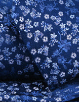 Ink Blue Floral Silk Tie