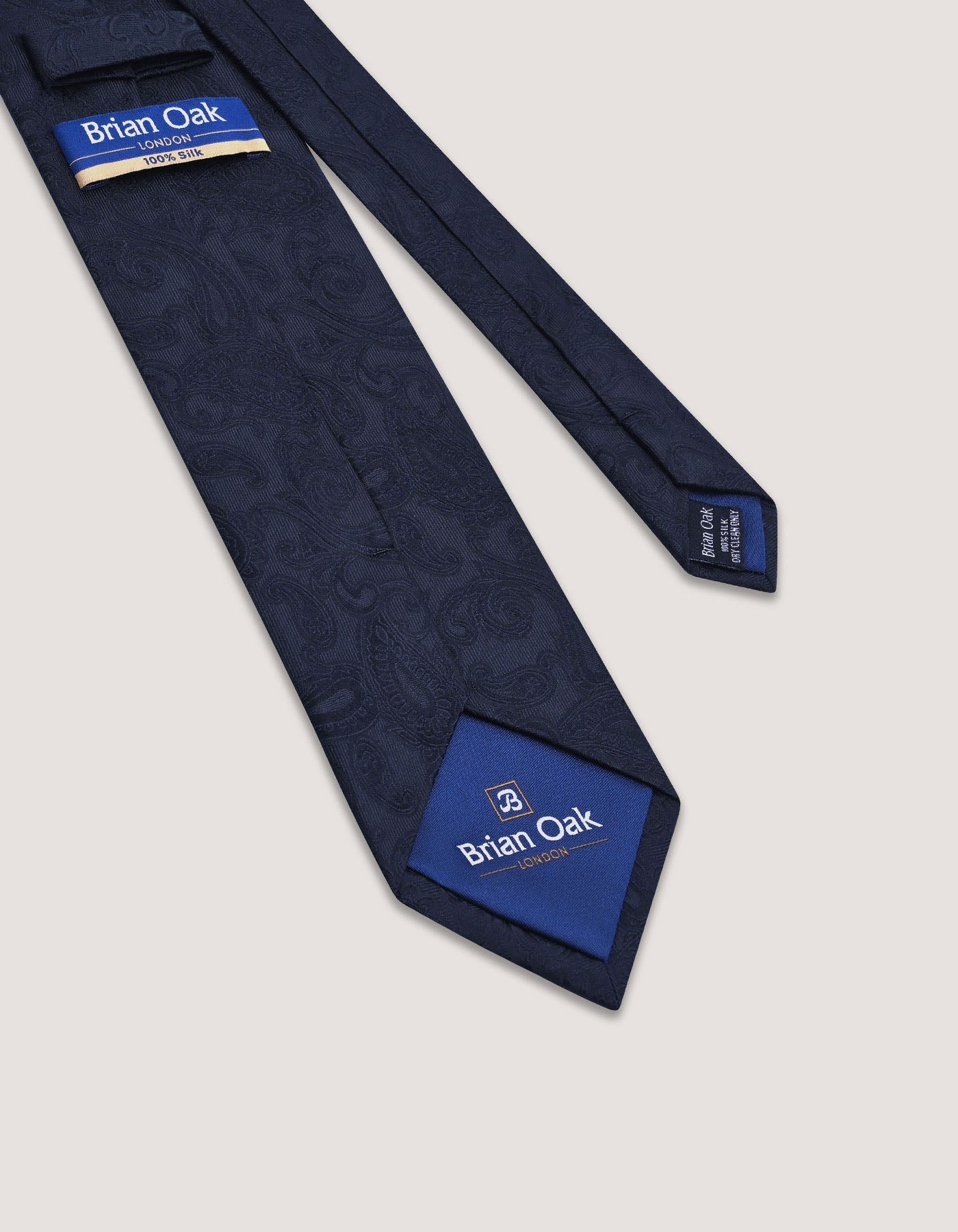 Black Paisley Silk Tie