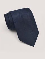 Black Paisley Silk Tie