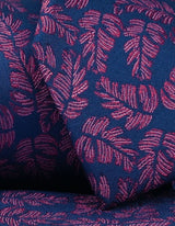 Magenta and Navy Floral Silk Tie