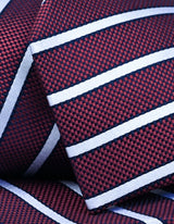 Maroon Regimental Silk Tie