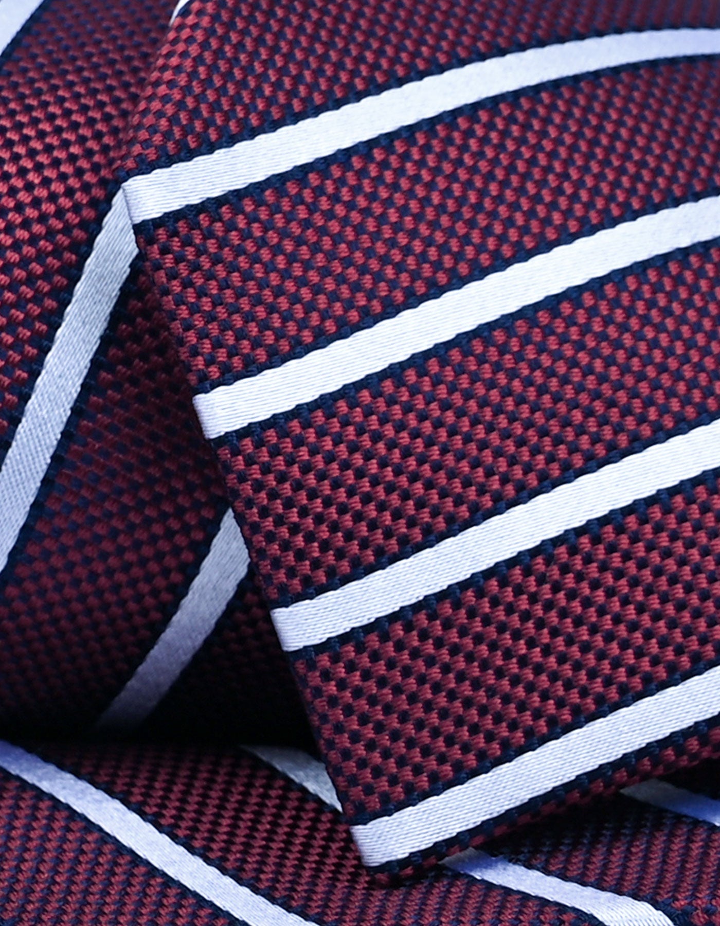 Maroon Regimental Silk Tie